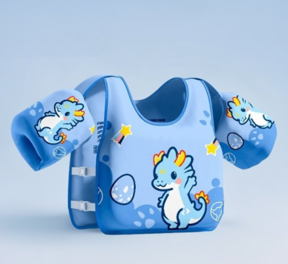 Wavejoy Kids Swim Buoyancy Vest - Toddler Learn-to-Swim Life Jacket & Float Suit