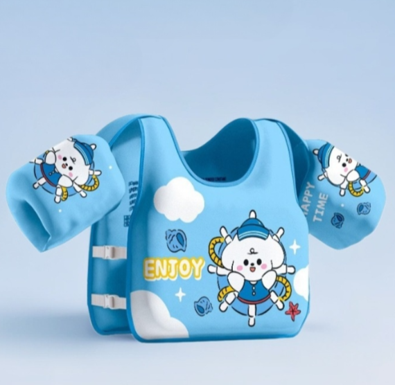 Wavejoy Kids Swim Buoyancy Vest - Toddler Learn-to-Swim Life Jacket & Float Suit