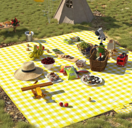 Fashion Picnic Mat Outdoor Camping Thickened Folding Waterproof Moisture-proof Mat