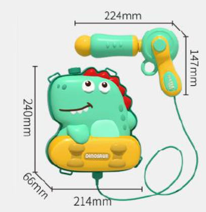 Wavejoy Kids' Cartoon Backpack Water Blaster - Fun Portable Water Gun Toy for Children