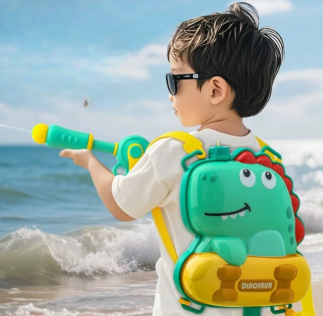 Wavejoy Kids' Cartoon Backpack Water Blaster - Fun Portable Water Gun Toy for Children