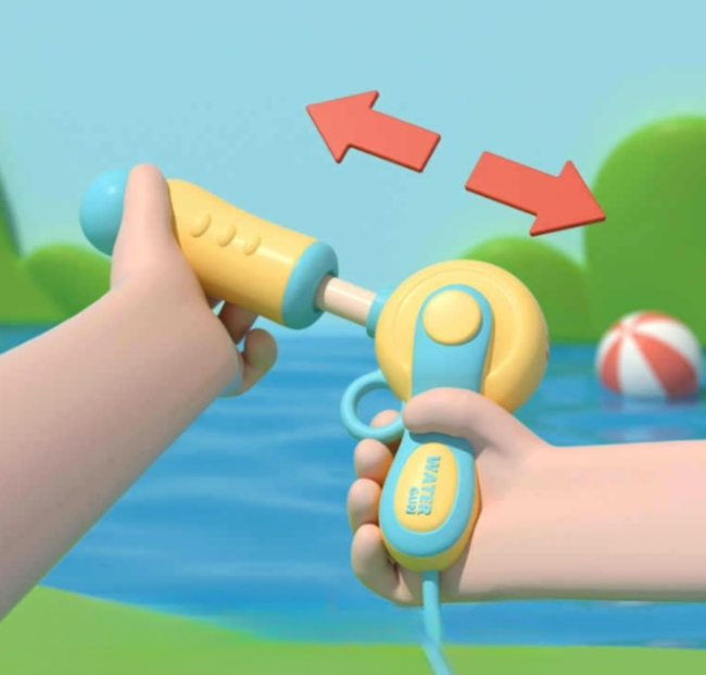 Wavejoy Kids' Cartoon Backpack Water Blaster - Fun Portable Water Gun Toy for Children