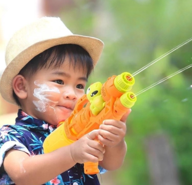 Wavejoy Kids' Dual Stream Water Blaster - Fun Double Nozzle Water Gun Toy