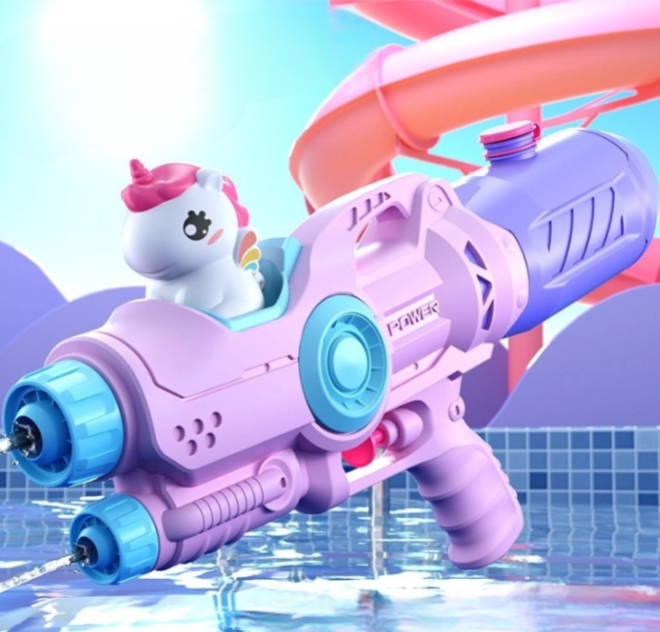 Wavejoy Kids' Dual Stream Water Blaster - Fun Double Nozzle Water Gun Toy