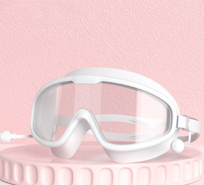 Wavejoy Adult Anti-Fog Swim Goggles - Large Frame HD Waterproof Pool Goggles