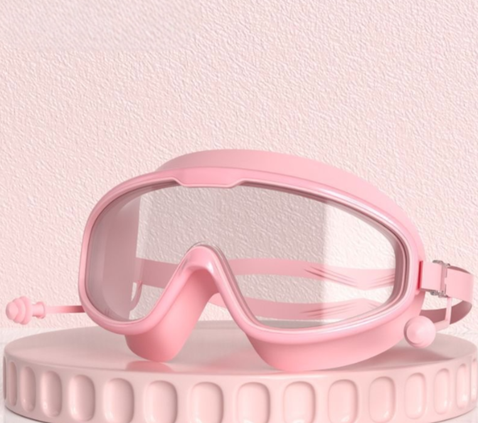 Wavejoy Adult Anti-Fog Swim Goggles - Large Frame HD Waterproof Pool Goggles