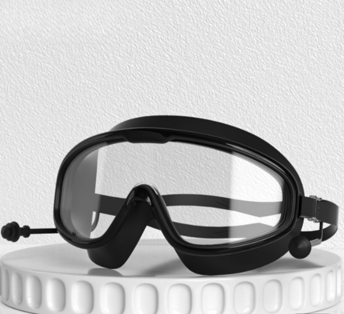 Wavejoy Adult Anti-Fog Swim Goggles - Large Frame HD Waterproof Pool Goggles