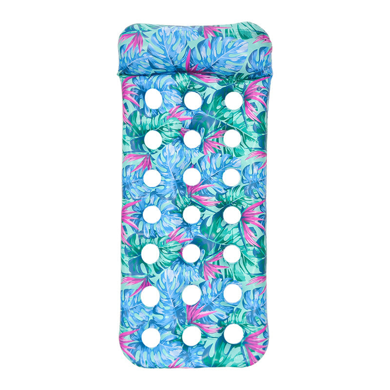 Wavejoy Tropical Leaf Inflatable Pool Lounge Mat - Hawaiian Style Water Float for Beach & Pool