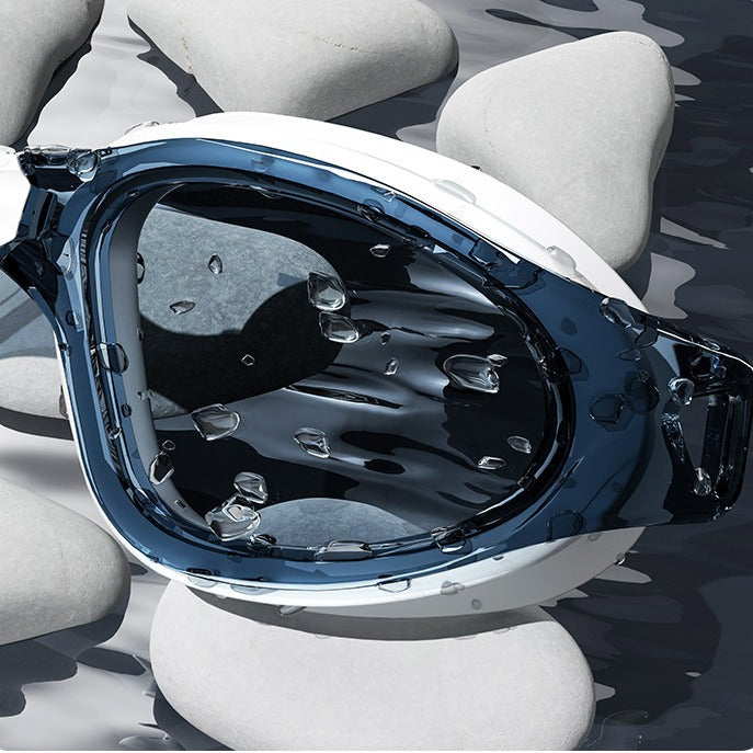 Wavejoy Adult Swim Goggles & Cap Set - Anti-Fog UV Protection Swimwear Combo