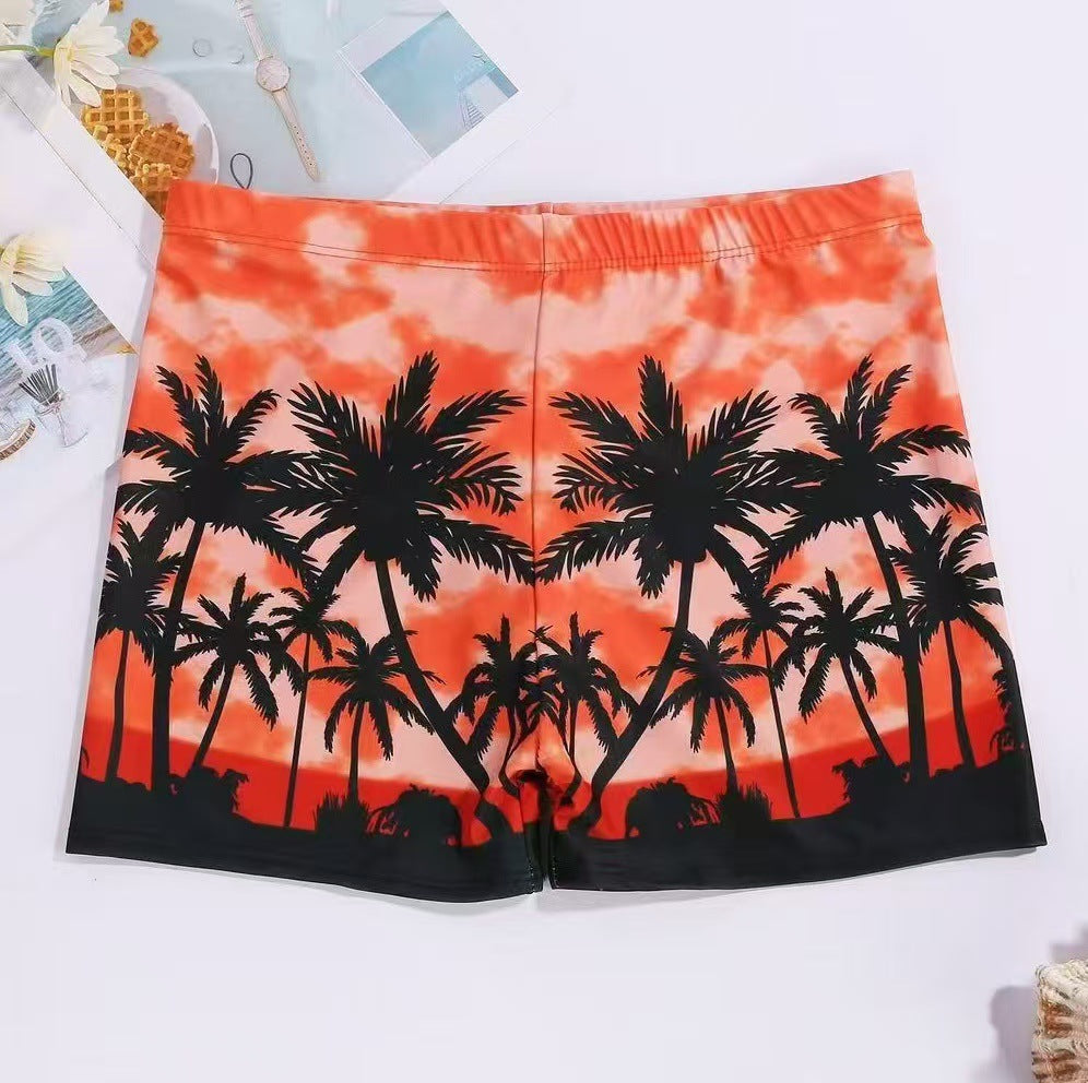Men's beach pants swim trunks | Sun Protection Quick Dry Casual Large Size Boxer Shorts | Summer Spa Swimwear Suit