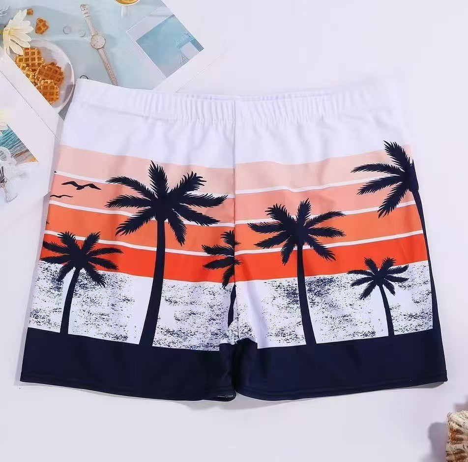 Men's beach pants swim trunks | Sun Protection Quick Dry Casual Large Size Boxer Shorts | Summer Spa Swimwear Suit