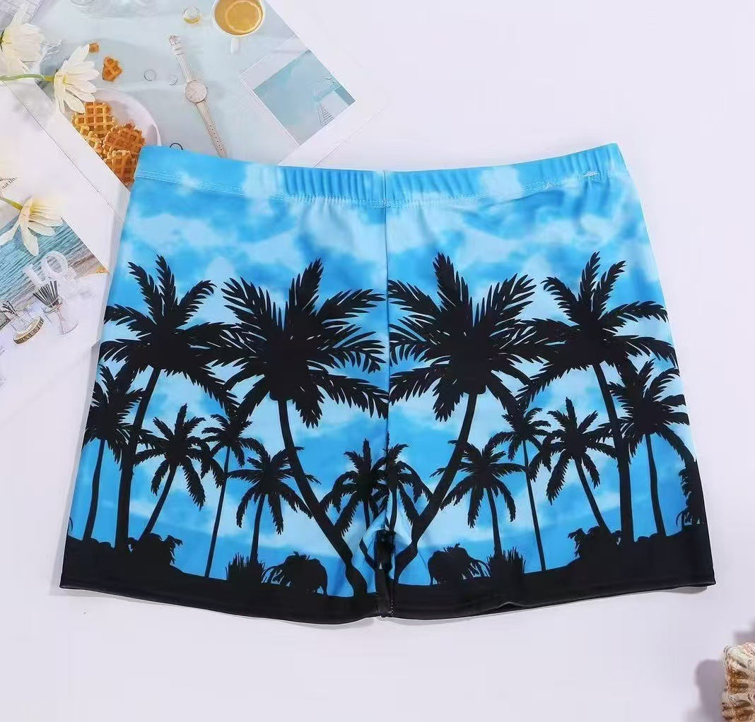 Men's beach pants swim trunks | Sun Protection Quick Dry Casual Large Size Boxer Shorts | Summer Spa Swimwear Suit