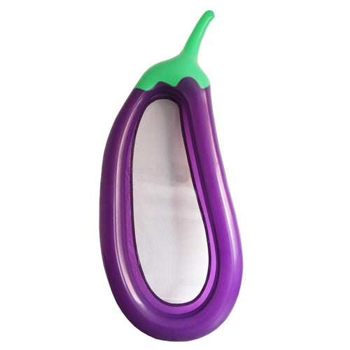 Giant Eggplant Pool Float - Fun Inflatable Water Lounger by Wavejoy